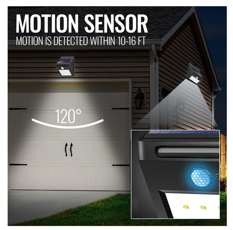 Solar Motion Sensor Security Light – 10 LED Wireless Outdoor Floodlight