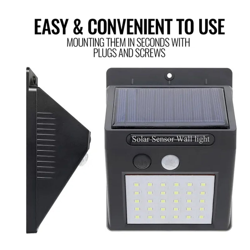 Solar Motion Sensor Security Light – 10 LED Wireless Outdoor Floodlight