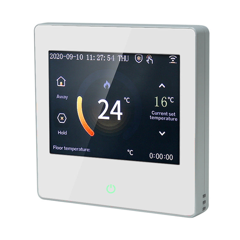 Smart Wall-Mounted Thermostat - WiFi Control Touchscreen Display, Energy-Saving Temperature Management