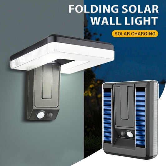 Solar Motion Sensor Wall Sconce – Waterproof LED Dusk-to-Dawn Outdoor Light, Wireless Modern Black Lamp for Porch, Patio, Garage & House