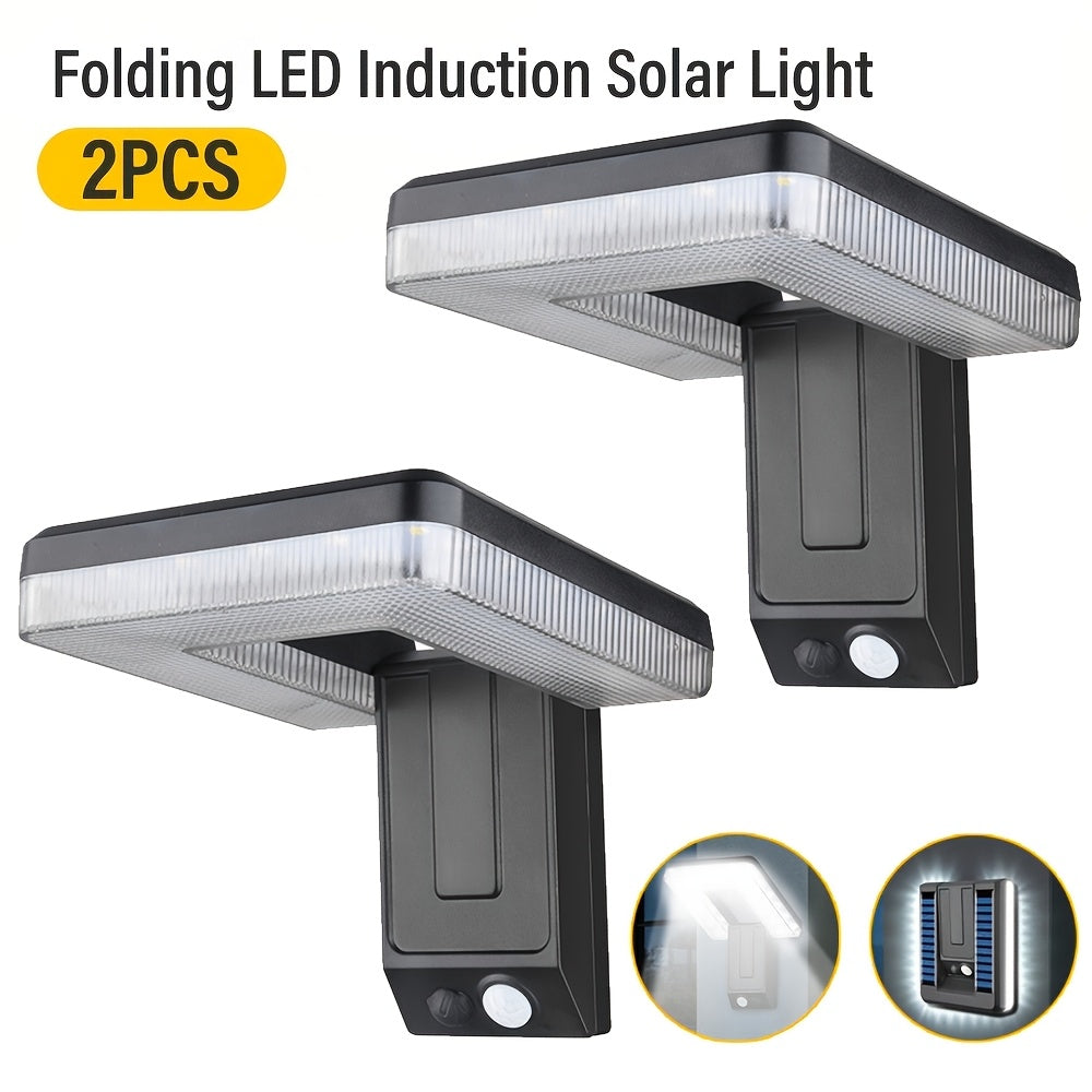 Solar Motion Sensor Wall Sconce – Waterproof LED Dusk-to-Dawn Outdoor Light, Wireless Modern Black Lamp for Porch, Patio, Garage & House