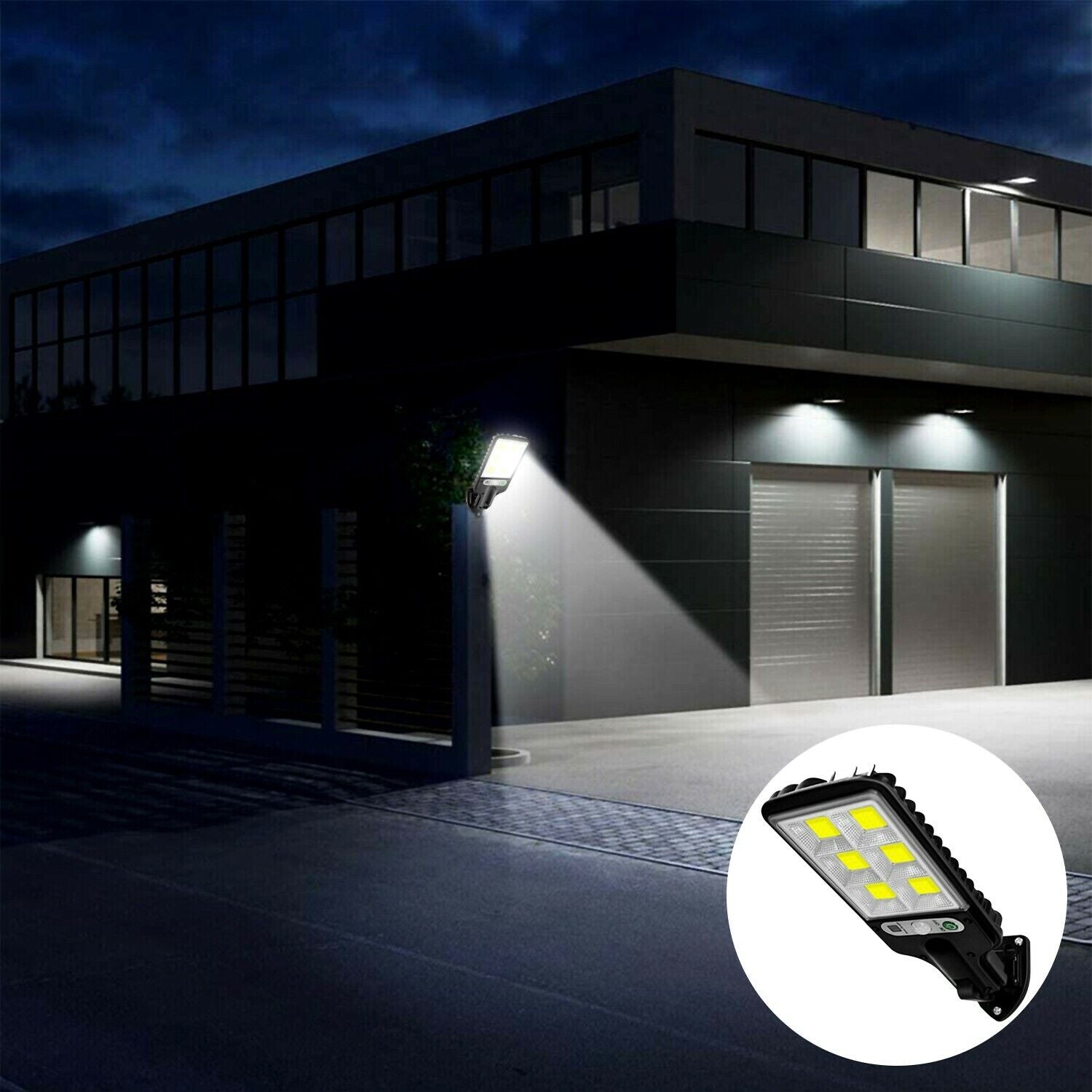 LED Solar Motion Sensor Light – Bright Outdoor Wall Lamp for Garden, Yard, Garage & Path