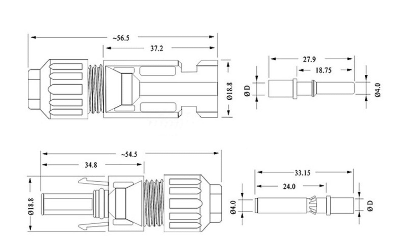 Photovoltaic Connector MC4 Solar Module